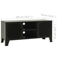 thumbnail image 4 of vidaXL Meuble TV Gris 105x36x47 cm Métal et MDF, 4 of 5