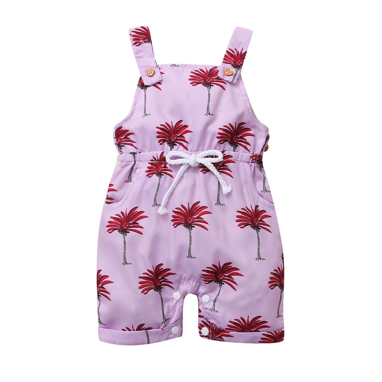 Little Girl Onesies Jumpsuit Girls Printed Clothes Baby Floral