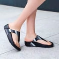 thumbnail image 2 of Vedolay Casual Sandals Women's Sandals Summer Casual Orthotic Thong Sandals,Black 8, 2 of 4