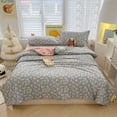 thumbnail image 6 of LHNFT Lightweight Summer Quilt Twin Breathable Soft Cooling Quilt for Bed Sofa Travel Floral Print Machine Washable for All Ages, 59x79 inch, 6 of 8