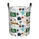 thumbnail image 1 of Balery Back To School A Cesta de ropa redonda con asas, impermeable, independiente, para ropa, juguetes, dormitorio y familia-Medium, 1 of 6