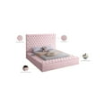 thumbnail image 2 of Meridian Furniture Bliss Modern Wood Storage Platform Bed, Queen, Pink, 2 of 9