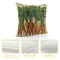 thumbnail image 4 of JEUXUS  Farmhouse Decorative Pillow Covers Farm Fresh Quote Vegetables Carrot with Orange Frame Throw Pillow Case Cushion Cover for Sofa Couch,Rustic Wood Grain, 4 of 5