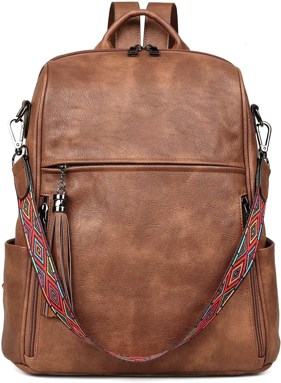 Women PU Leather Backpack Purse Convertible Ladies Fashion 