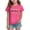 Tshirts-Hot Pink, variant on kpoplk Girl's Graphic Tees Short Sleeve Hawaiian T Shirt Summer Casual Vacation Tops(Hot Pink,7-8 Y)