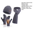 thumbnail image 7 of Eoperou 3-Piece Unisex Winter Warmth Set: Thick Knit Beanie, Scarf & Gloves - Enhanced Grip Gloves, Elastic Ear Flaps, Windproof for Outdoor Cycling & Winter Activities, 7 of 7