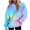Blue C, variant on Ashirexll Womens Long Sleeve Tops, Womens Hoodies Pullover, Fall and Winter Gradient Print Hooded Long Sleeve Pocket Sweatshirt