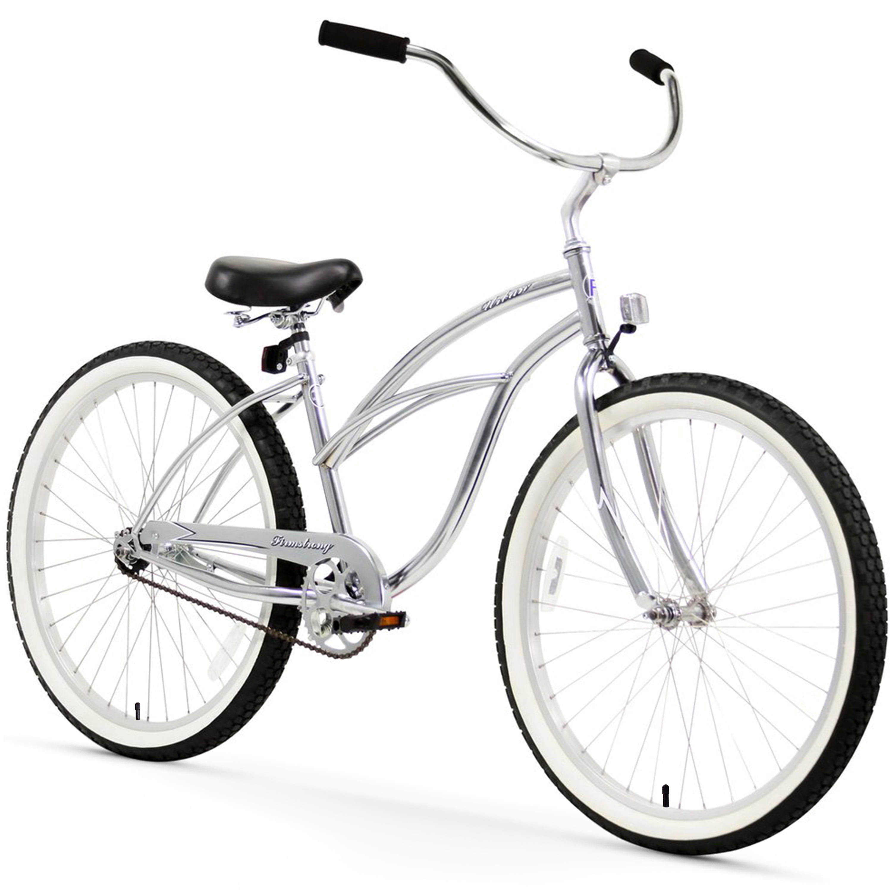 Firmstrong Urban Lady 21-Speed 26 Beach Cruiser Bicycle Vanilla w/ White Seat