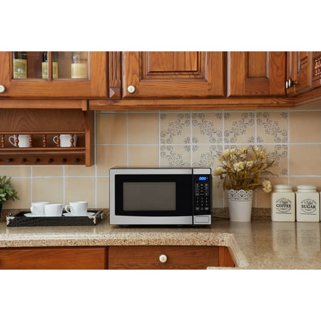 Mainstays 0.7 Cu. Ft. 700W Stainless Steel Microwave with 10 Power