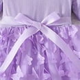 thumbnail image 6 of XXWXYD Baby Girls Ruffle Casual Dress Plain A-Line Skirt Toddler Holiday Birthday Part𝗒 Outfit Easter Christmas Photo Dress, 6 of 9