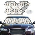 thumbnail image 3 of Lsque Labrador Retriever Dog Car Windshield Sun Shade | Accordion Folding Style Auto Shade for Car Truck SUV Van | Blocks UV Rays Sun Visor Protector | Small, 3 of 7
