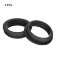 thumbnail image 3 of Uxcell 4Pcs Snap Rubber Grommet Plug Mount Dia 44.6mm ID 38.5mm Seal Anti-Scratch Electrical Box Cable Pipe Black, 3 of 6