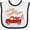 White and Black, variant on Inktastic It's My 1st Valentine's Day with Red Truck and Hearts Boys or Girls Baby Bib