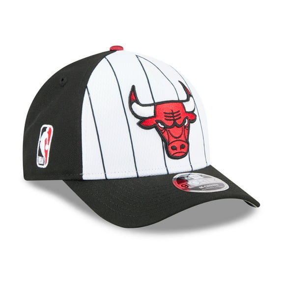 Men's New Era  White/Black Chicago Bulls 2025 NBA Tip Off M-Crown A-Frame 9FORTY Adjustable Hat