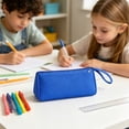 thumbnail image 6 of Under $1 Pencil Case, Large Capacity Nylon Portable Pen Pouch, High Appearance Lightweight Stationery Bag for College Office by PALIFEUR, 6 of 9