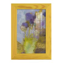 Blumen II -Framed Print w/glass-Sunflower Yellow