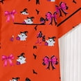 thumbnail image 6 of Ghost Pumpkin Halloween Pajamas for Women, Short Sleeve Top And Elastic Waist Shorts Sleepwear Set, 6 of 8
