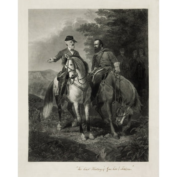 Print: The Last Meeting Of Gens. Lee & Jackson