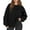 Black, variant on BOMYJESK Sweatshirts for Women Oversized Round Neck Long Sleeve Pullover Sweaters Cute Solid Color Fall Fashion Sweatshirts Trendy 2025 Clothes Black L