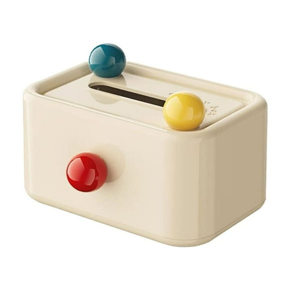 Living Room Desktop Tissue Box Desktop Decoration Dopamine Tissue Box Home Desktop Coffee Table Storage Cream Style Cute Colored Roll Paper Box Plastic Material 19.5X15.5X13.2Cm 7.6X6X5In