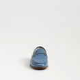 thumbnail image 3 of Sam Edelman Loraine Nova Blue Leather Almond Toe Slip On Classic Vamp Loafers (Nova Blue, 9.5), 3 of 7