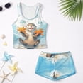 thumbnail image 6 of Psesaysky Sea Otter Starfish Girls Tankini Swimsuit 2 Piece Modest Bathing Suits for Girls Swim Tank Top + Bottoms, Size 6-15Y, 6 of 7