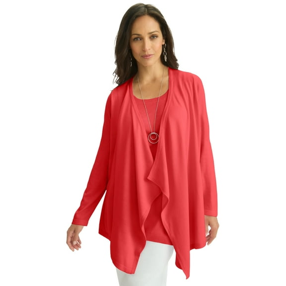Jessica London Women's Plus Size Flyaway Cardigan
