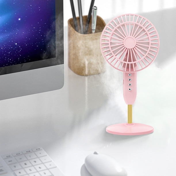RKSTN portable fan Desktop USB Portable Rechargeable Fan, Large Wind Power Student Dormitory Mini-quiet Desktop Fan