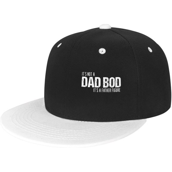 It's Not A Dad BOD It's A Father Figure Trucker Hat Men Baseball Cap Women Dad Hat Sun Hat Ponytail Hat White