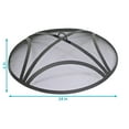 thumbnail image 4 of Sunnydaze 24" Round Reinforced Steel Mesh Fire Pit Spark Screen with Ring Handle, 4 of 6