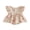 Khaki, variant on BemeyourBBs Newborn Baby Girl Summer Clothes Cute Infant Baby Girl Summer Outfit 0 3 6 12 18 Months Romper Dress Cotton Casual Floral Bow Print Ruffled Flying Sleeve A Line Dress Bodysuit Playsuit