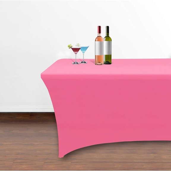 Spandex Table Cover for 4FT Table Universal Fitted Stretch Tablecloth Rectangle Table for Party, Banquet, Wedding and Events - Royal Blue