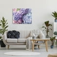 thumbnail image 2 of Pastel Hydrangea Flower Petals Botanical & Floral Photograph Gallery Wrapped Canvas Print Wall Art, 2 of 7