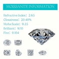 thumbnail image 5 of 1 Carat Moissanite Ring - 18K Gold Plated 925 Silver Jewelry, Ideal for Birthdays, Mothers Day, and Valentines Day Gift, 5 of 6