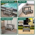 thumbnail image 5 of Lilypelle Spa & Hot Tub Steps , Universal 2-Step RV steps Outdoor Steps No Slip Grip Support, Outdoor Indoor Hot Tub Stairs Bathtub Steps, 5 of 7