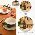 thumbnail image 4 of SKYSONIC Gingerbread House Pot Holders Trivets, 2 Pcs Heat Resistant Trivets,Christmas Decor Cotton Thread Weave Mats for Hot Pads Pans Pot Bowl Teapot for Kitchen Decor, 4 of 7