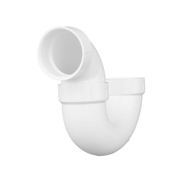 Tubo P-Trap Charlotte Pipe Schedule 40 de PVC de 2 cm x cubo de 2 cm en profundidad