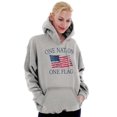 thumbnail image 3 of One Nation Distressed Flag USA Pride Hoodie Sweatshirt Women Men Brisco Brands S, 3 of 6