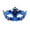 A002- Blue, variant on Halloween Purple Half Mask Masquerade Mask for Women Plastic 7X3.5 Inch, Perfect for Halloween Party Supplies Mask for Adults, Ideal for Masquerade Ball Eye Mask with Crown Design