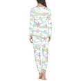thumbnail image 3 of Renewold Pajamas for Women Sweatpants Seashell Starfish Print Sleep Set Winter Home Party Pajamas Top and Pants Size XL, 3 of 5