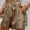 A_ Gold, variant on Womens Metallic Sheen Casual Shorts, Loose Relaxed Fit with Elastic Waist and Stylish Bow Tie Detail Gold S