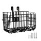 thumbnail image 2 of Cesta delantera plegable para bicicleta, cesta para alforja de bicicleta, cesta para equipaje desmontable para bicicleta negro, 2 of 9