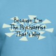 thumbnail image 3 of CafePress - Because Psychiatrist Fitted T Shirt - Fitted T-Shirt, Vintage Fit Soft Cotton Tee, 3 of 4