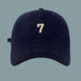 thumbnail image 1 of Spring/Summer Big Head Soft Top 7 Digital Solid Duck Tongue Hat Baseball Hat, 1 of 3