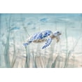 thumbnail image 2 of Art.com Undersea Turtle Stretched Canvas Print Wall Art by Danhui Nai, 36" x 24", 2 of 4