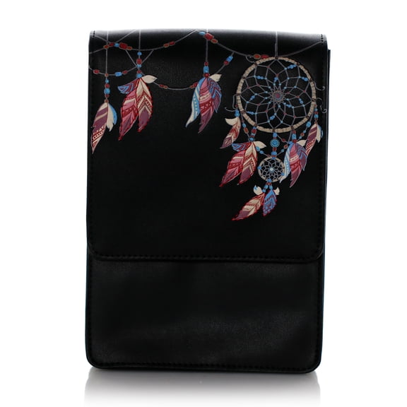 Dreamcatcher Crossbody Bag Purse, Black