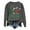 Dark Gray, variant on Ladies Fashion Tree Letter Print Long Sleeve Crew Neck Hoodie Apparel Short