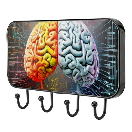 

Math Engineering Brain Self Adhesive Towel Coat Wood Iron Hooks for Home Keys Door Outdoor Home Improvement Utility Hook