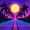 Purple Neon Road, variant on Yayeee Chief Kitchen Apron with Pockets for Cooking Water Resistant Unisex Adjustable Neck Strap, Purple Neon Road