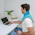 thumbnail image 3 of AIR-Electric Heating Pad for Neck and Shoulders, Weighted Neck Heating Pads, 6 Heat Settings Heated Pad with Auto Off (Blue, XL), 3 of 4